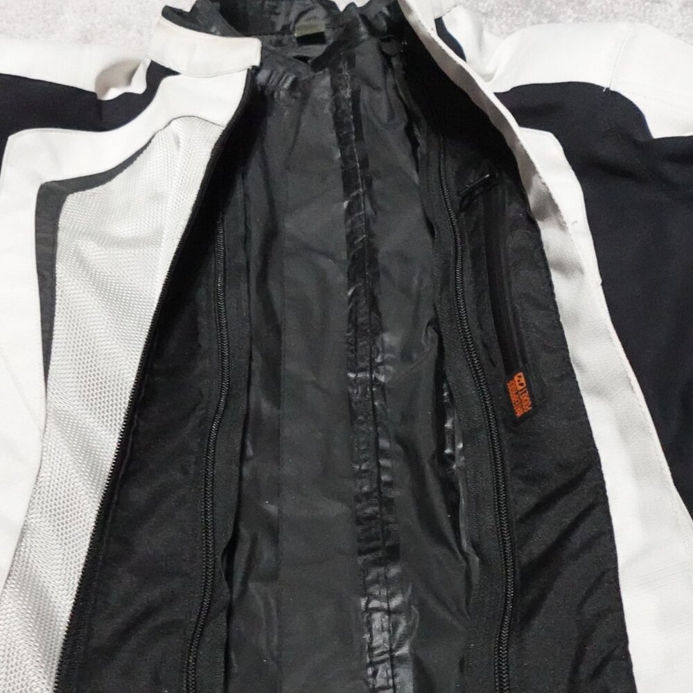 Reax Motorcycle Jacket Women's 3XL White Black Mesh Full Zip Long Sleeve Lined - Picture 5 of 12